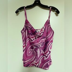 Wayf Pink and Purple Swirl Camisole